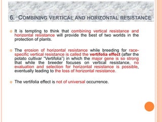 Breeding for resistance to disease and insect pests(biotic stress) | PPTX
