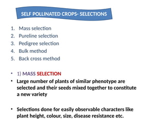 Breeding methods for self pollinated crops.pptx