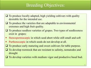 Breeding of grapes | PPTX