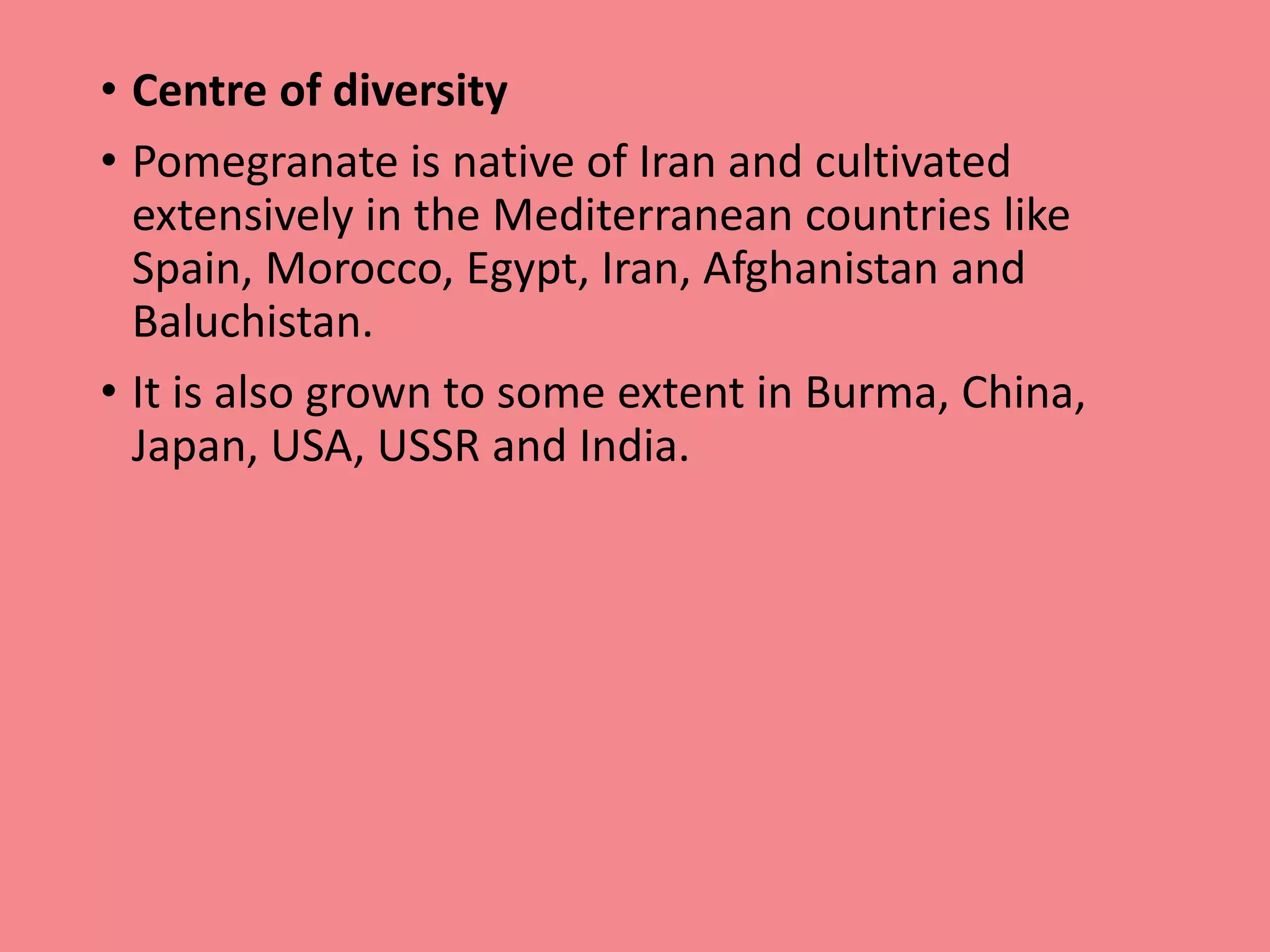 Breeding of pomegranate | PPT