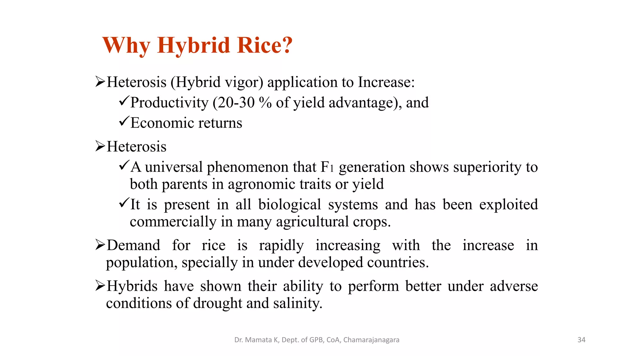 Breeding of rice | PDF