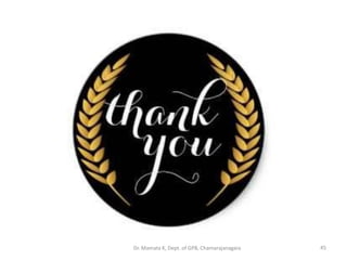 45Dr. Mamata K, Dept. of GPB, Chamarajanagara
 