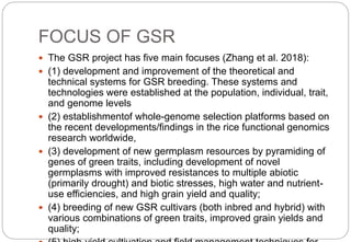 Breeding rice for sustainable agriculture | PPTX