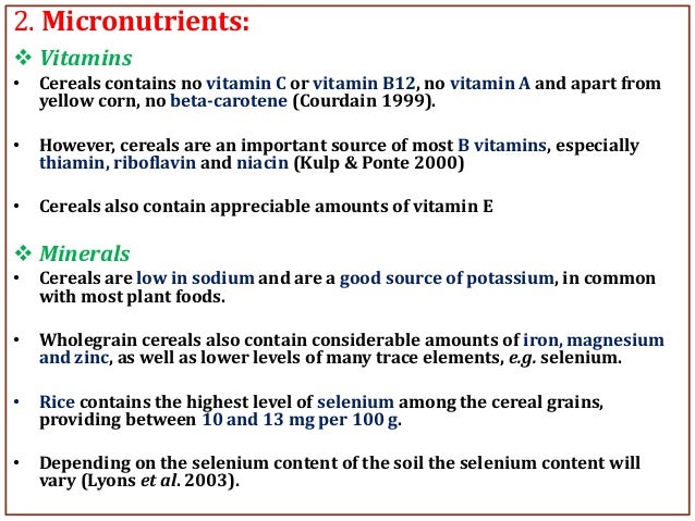 Breeding Strategies For Nutritional Quality In Major Cereal Crops Breeding Strategies For Nutritional Quality In Major Cereal Crops