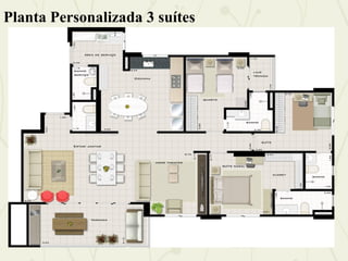 Planta Personalizada 3 suítes
 