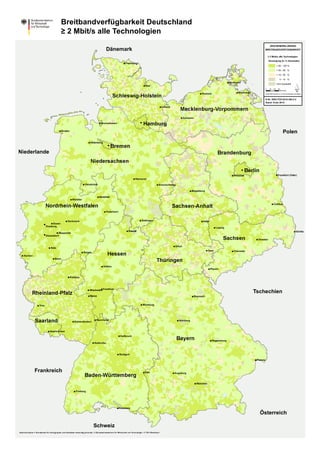 Breitband-Verfügbarkeit Deutschland 2010