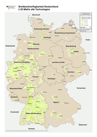 Breitband-Verfügbarkeit Deutschland 2010