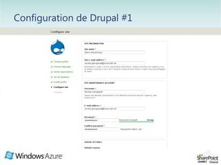 Création de la base pour Drupal