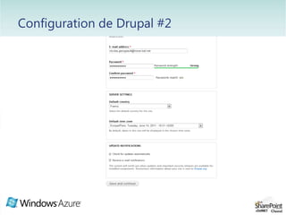 Lancement de l’installation Drupal