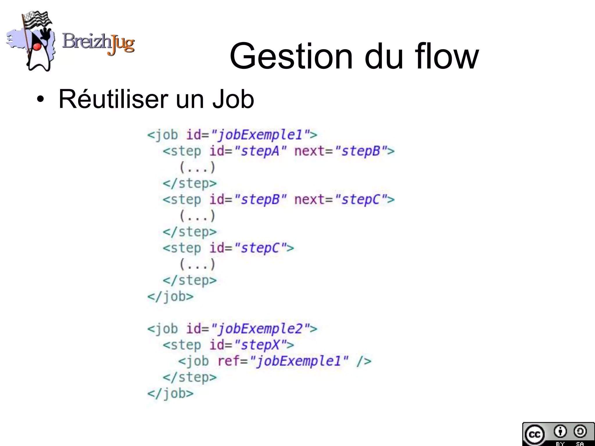 Gestion du flow
       • Réutiliser un Job




Copyright © BreizhJug
 