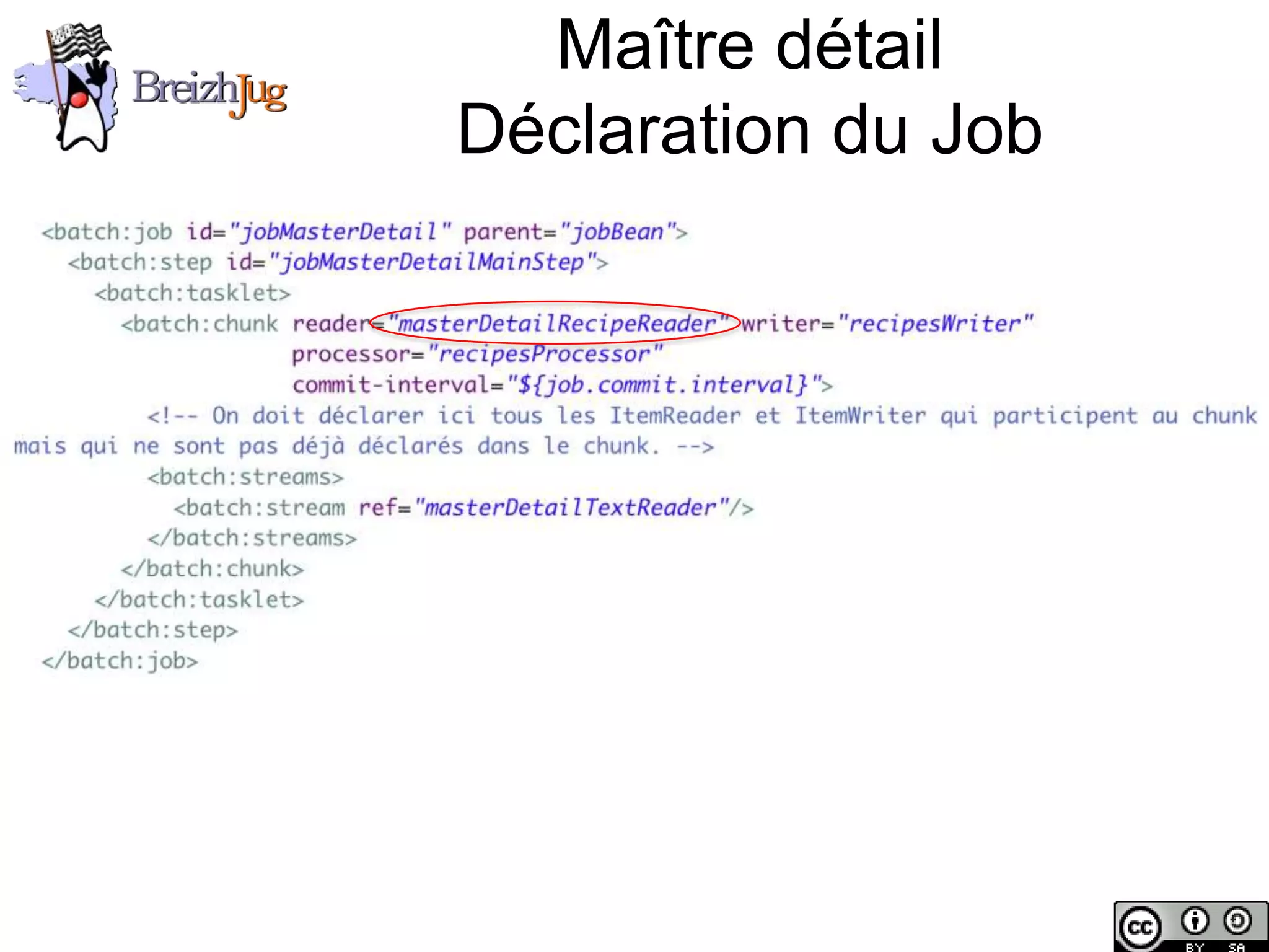 Maître détail
                        Déclaration du Job




Copyright © BreizhJug
 
