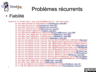 Problèmes récurrents
       • Fiabilité




Copyright © BreizhJug
 