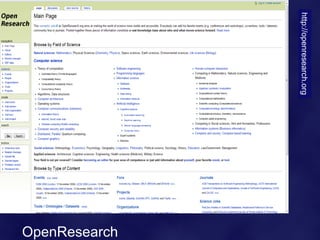 http://openresearch.org
                          OpenResearch
 