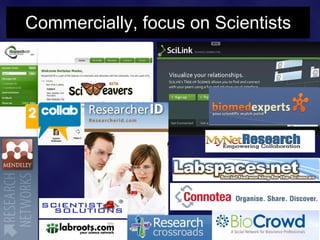 Commercially, focus on Scientists
 