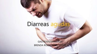 Diarreas agudas
GASTROENTEROLOGIA.
BRENDA ROCIO PEREZ LUCIO.
 