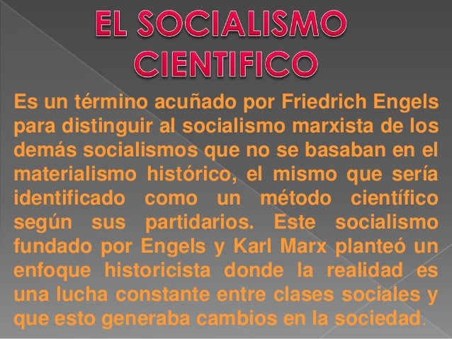 karl marx, al socialismo por la ciencia