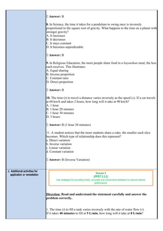 lesson plan for COT and promotion mathematics 9 | DOCX