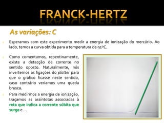 O Experimento de Franck Hertz