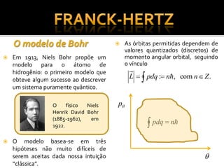 O Experimento de Franck Hertz