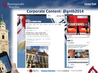 37 
Corporate 
Content: 
@gntb2014 
 