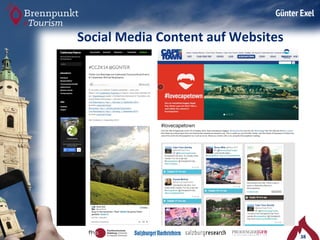 38 
Social 
Media 
Content 
auf 
Websites 
 