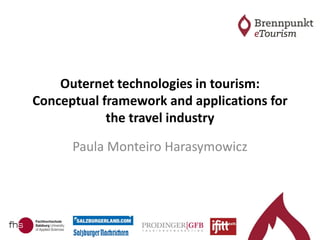 Outernet technologies in tourism:
Conceptual framework and applications for
the travel industry
Paula Monteiro Harasymowicz
 