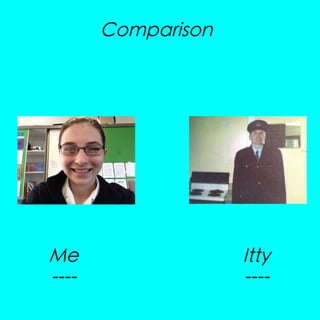 Comparison

Me
----

Itty
----

 
