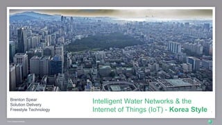 Brenton Spear
Solution Delivery
Freestyle Technology
Intelligent Water Networks & the
Internet of Things (IoT) - Korea Style 1
WSAA | Freestyle Technology
 