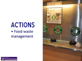 Actions
•	
  Local	
  food	
  
purchasing	
  
 