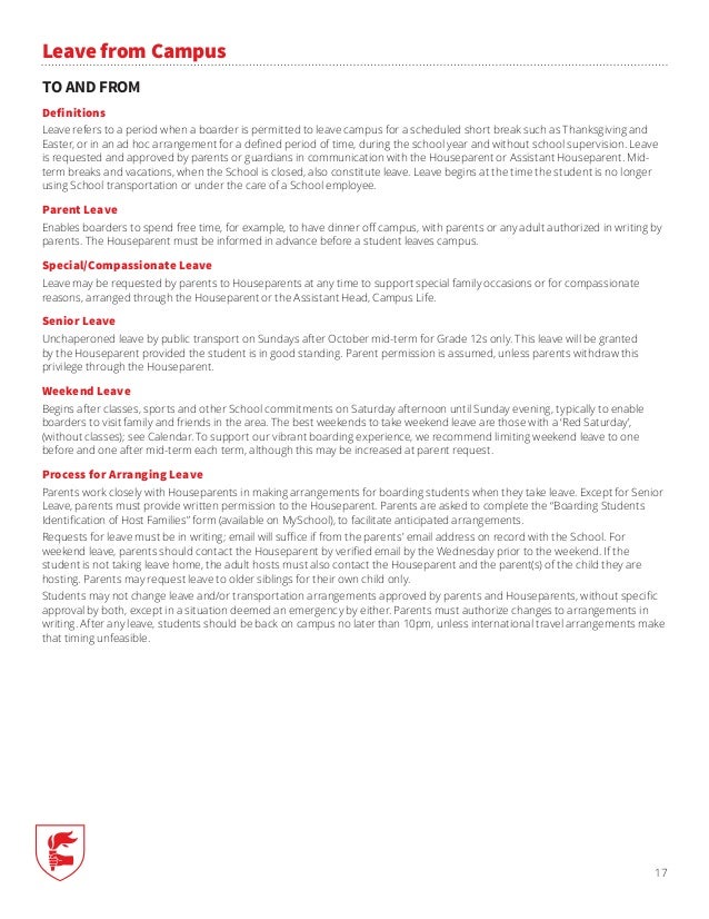 Brentwood College 2014 15 Handbook