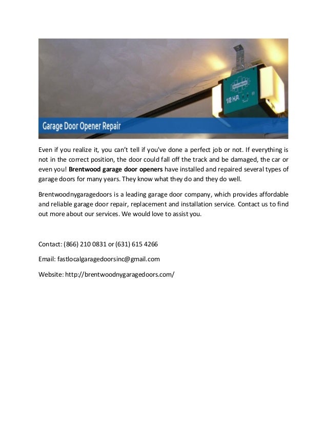 Brentwood Garage Door Repair