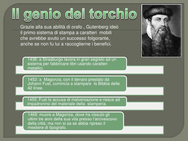gutenberg, stampa, rinascimento
