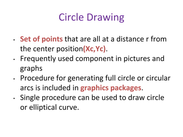 Bresenham-Circle-drawing-algorithm, Midpoint Circle Drawing Algorithm ...