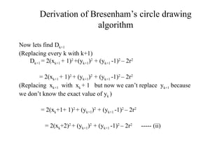 bresenham circle algorithm .ppt