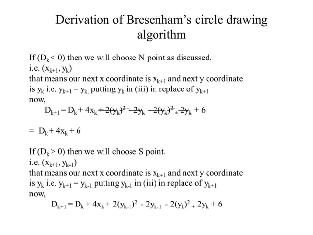 bresenham circle algorithm .ppt