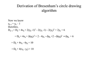 bresenham circle algorithm .ppt