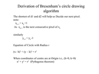 bresenham circle algorithm .ppt