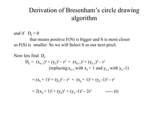 bresenham circle algorithm .ppt