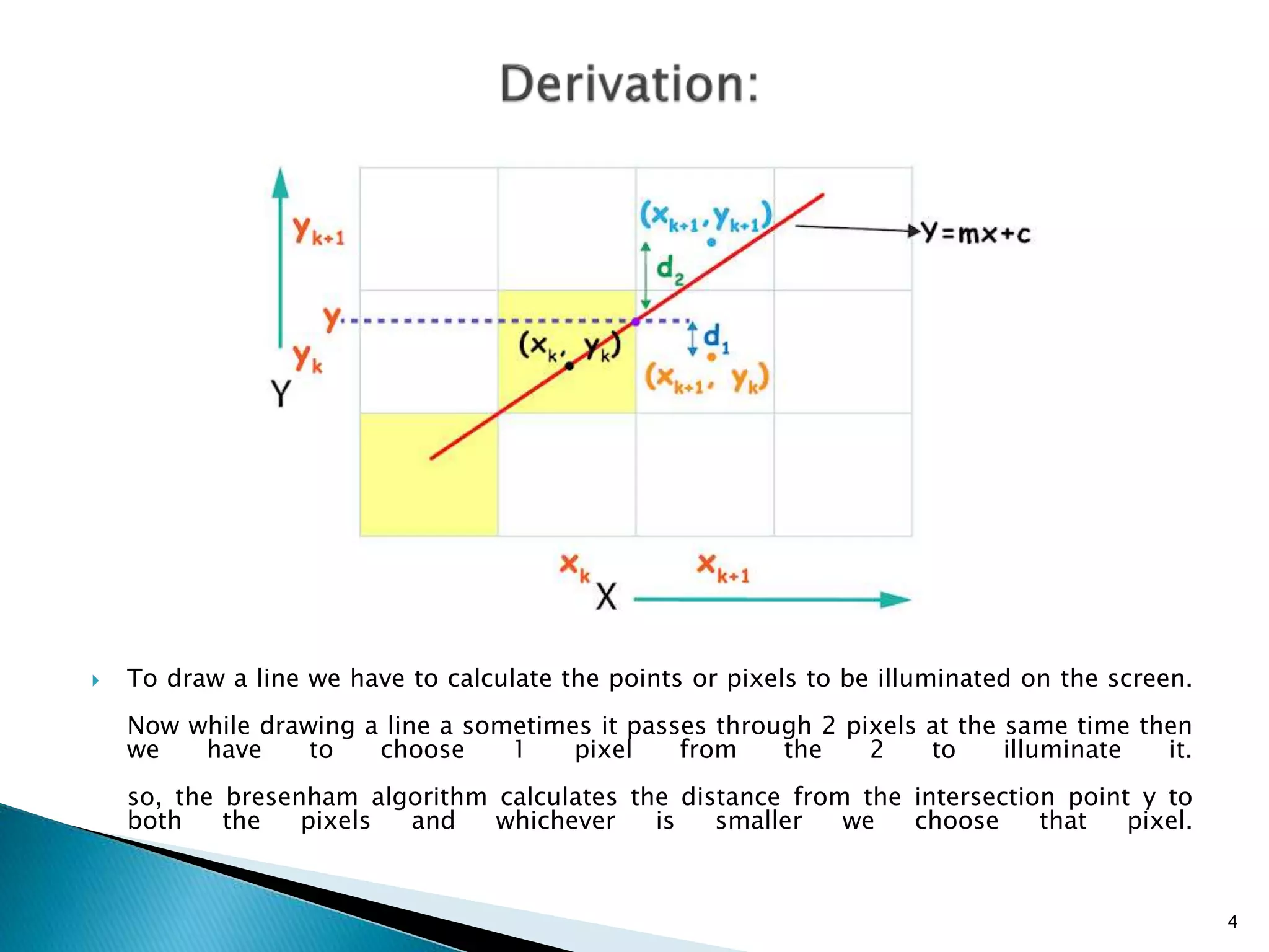 Bresenham's line algorithm | PPTX
