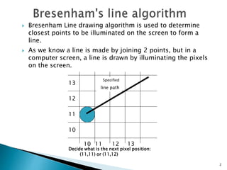Bresenham's line algorithm | PPT