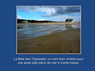 La Baie des Trépassés, un nom bien sinistre pour
  une aussi jolie pièce de mer à marée basse.
 