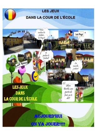 Nous
voulons les
Soldats ,
les Pays!!
La
marelle,
j’adore!
Je
préfère le
football
Alors
Brethi,une
partie de
foot, ça te
dit?
 