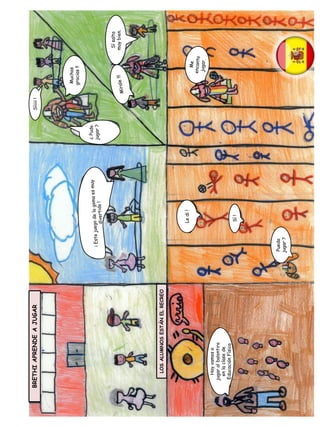 BRETHIAPRENDEAJUGAR
LOSALUMNOSESTÁNELRECREO
Ledi!
Hoyvamosa
jugaralbalontiro
enlaclasede
EducaciónFísica
Sí!
Puedo
jugar?
¿Pudo
jugar?
Muchas
gracias!!
Síiiii!
Sísalta
muybien.
 