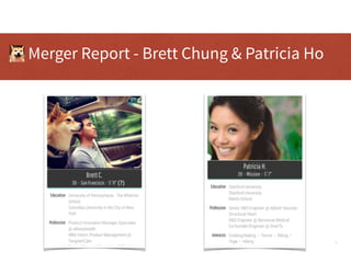 1
Merger Report - Brett Chung & Patricia Ho
(?)
 