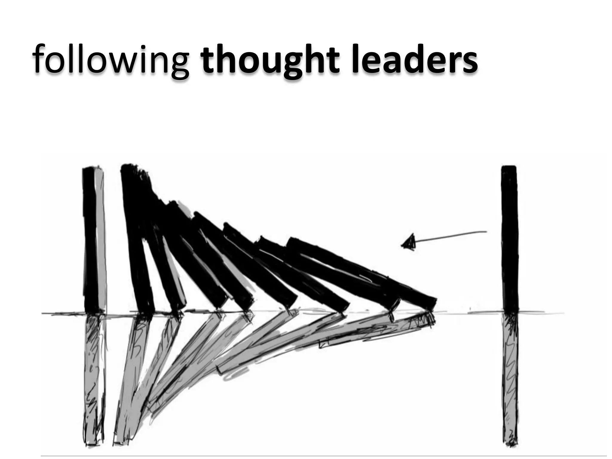 following thought leaders
 