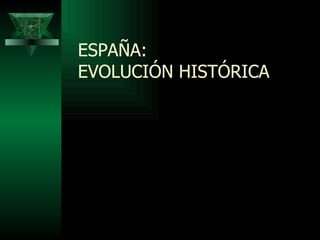 ESPAÑA:  EVOLUCIÓN HISTÓRICA 