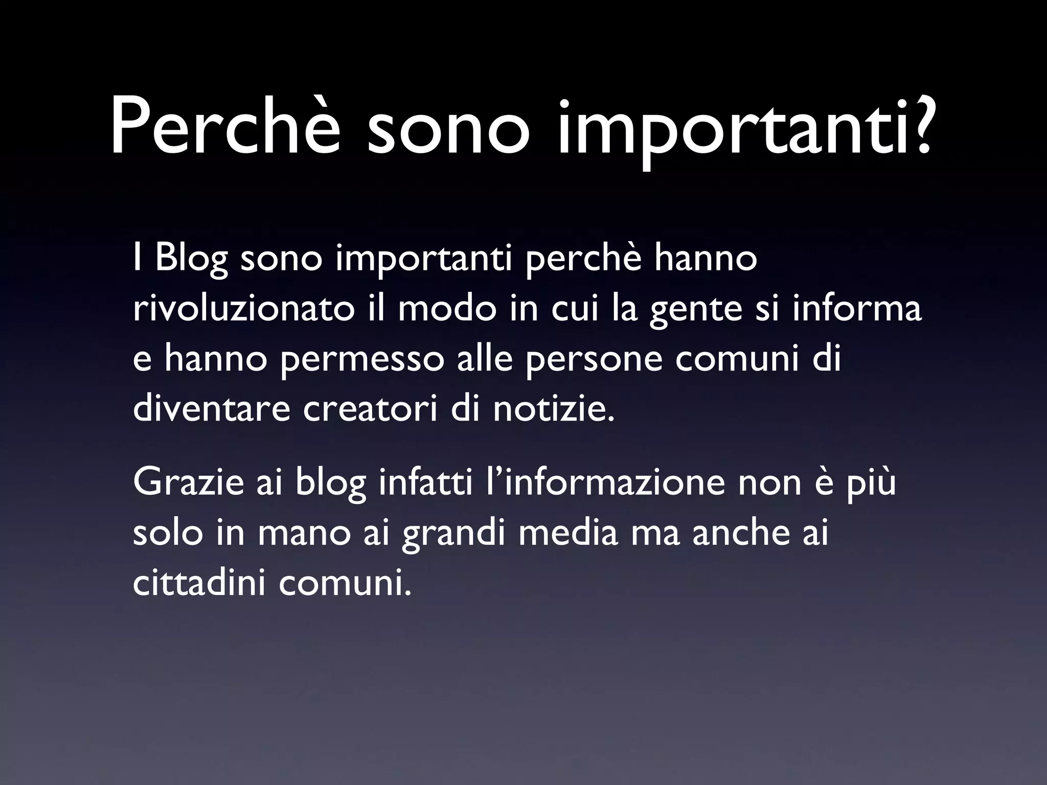 Breve introduzione alla Blogosfera | PPT | Internet for Beginners ...