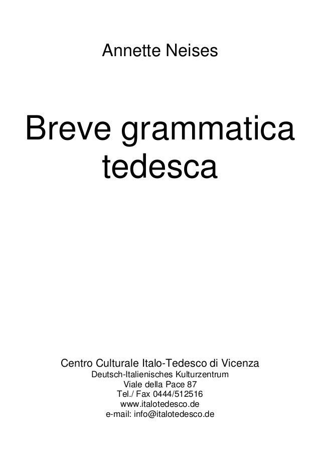 Breve Grammatica Tedesco 2 Annette Neises