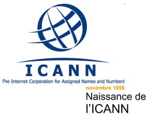 novembre 1998 Naissance de  l’ICANN 