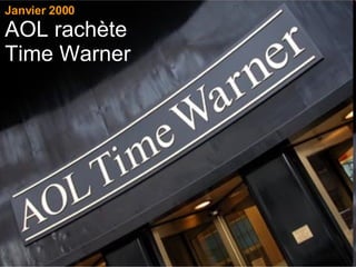 Janvier 2000 AOL rachète Time Warner 